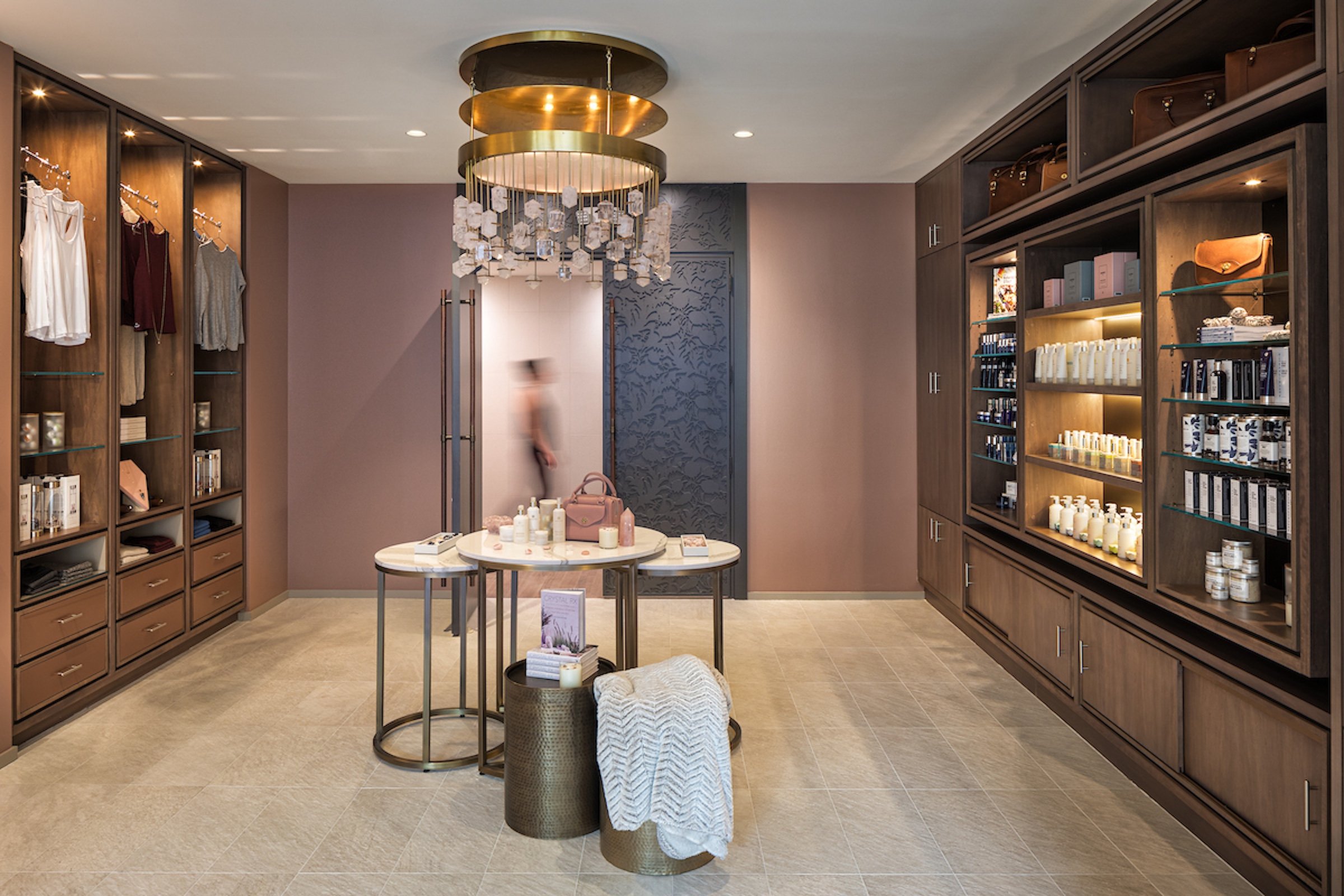 Retail area of Anda Spa at Hotel Ivy
