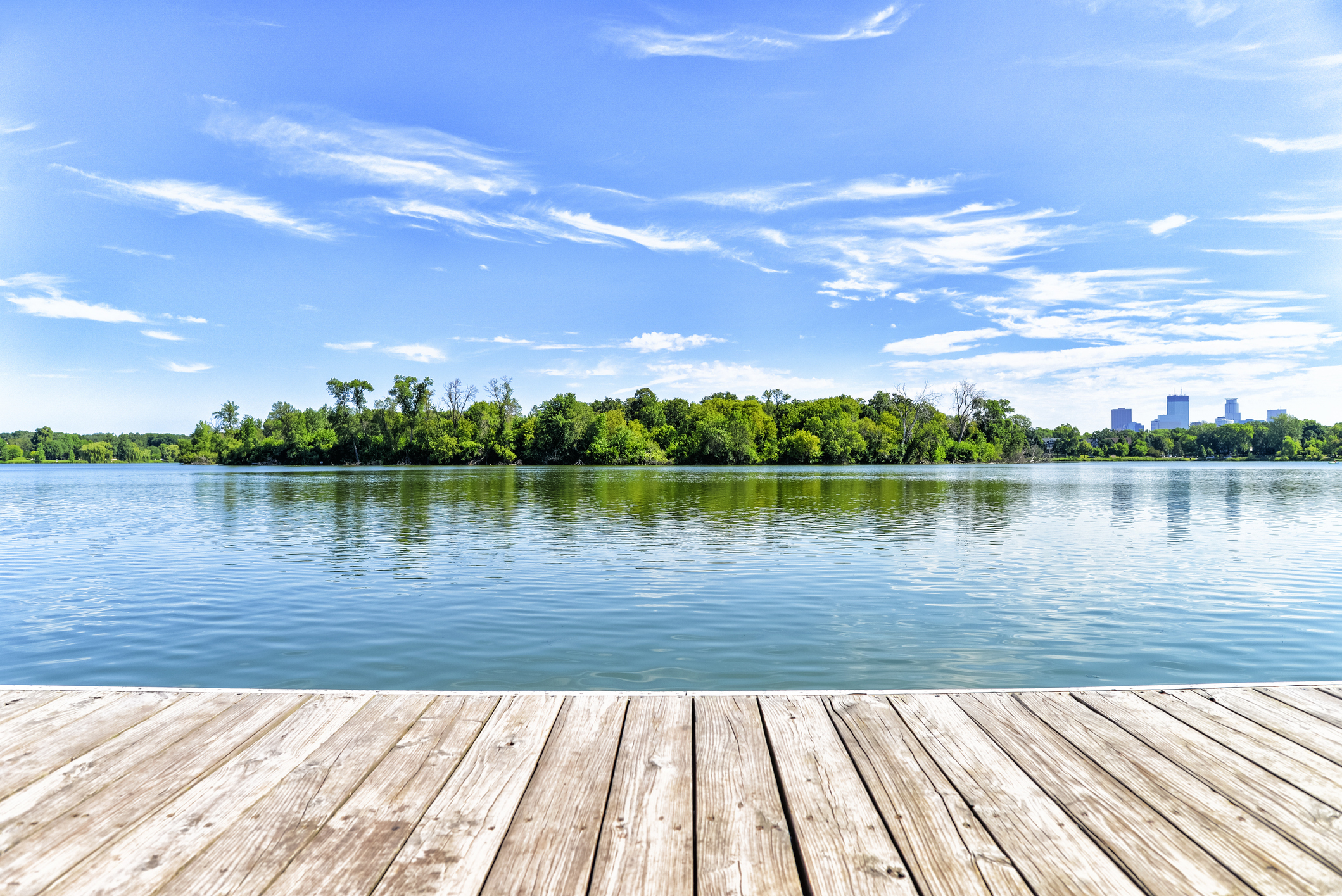 Dock on Lake in the City of Lakes - Minneapolis